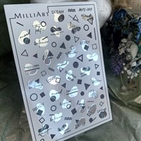 Слайдер-дизайн MilliArt Nails Металл MTL-003
