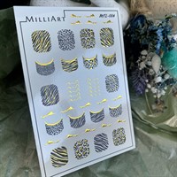 Слайдер-дизайн MilliArt Nails Металл MTL-004