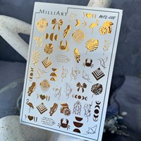 Слайдер-дизайн MilliArt Nails Металл MTL-018