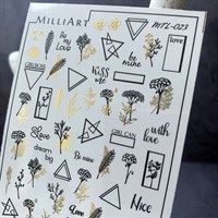 Слайдер-дизайн MilliArt Nails Металл MTL-023