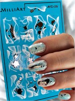 Слайдер-дизайн MilliArt Nails Металл MTL-026 SILVER MTL-026 SILVER