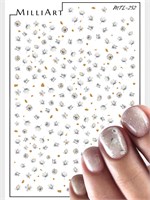 Слайдер-дизайн MilliArt Nails Металл MTL-252 Золото MTL-252 Золото