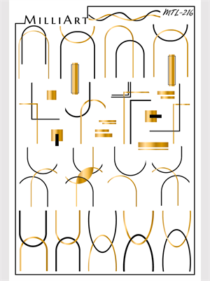 Слайдер-дизайн MilliArt Nails Металл MTL-216 MTL-216 - фото 20693