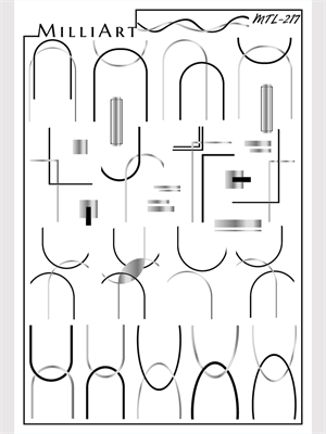 Слайдер-дизайн MilliArt Nails Металл MTL-217 MTL-217 - фото 20695