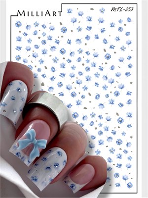 Слайдер-дизайн MilliArt Nails Металл MTL-253 Серебро MTL-253 Серебро - фото 23769