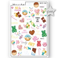 Слайдер-дизайн MilliArt Nails Металл MTL-094 16447