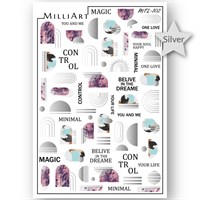 Слайдер-дизайн MilliArt Nails Металл MTL-102 16615