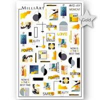 Слайдер-дизайн MilliArt Nails Металл MTL-103 16616