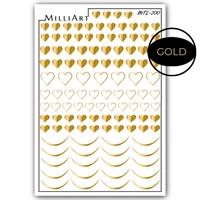 Слайдер-дизайн MilliArt Nails Металл MTL-200 MTL-200