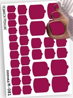 Монопленки для педикюра  9,5*13,5 см М-081 М-081