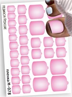 Монопленки для педикюра  9,5*13,5 см М-078 М-078