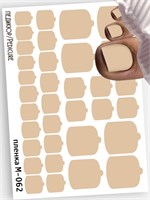 Монопленки для педикюра  9,5*13,5 см М-062 18171