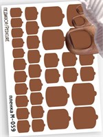 Монопленки для педикюра  9,5*13,5 см М-059 18168