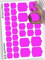 Монопленки для педикюра  9,5*13,5 см М-070 М-070